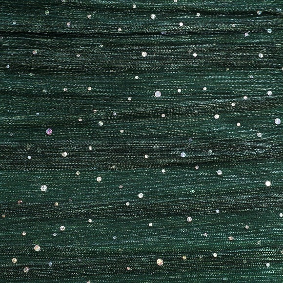 LULU’S Flirty Vibes Teal Sparkly Ruched Bodycon Mini Dress - Picture 2 of 4